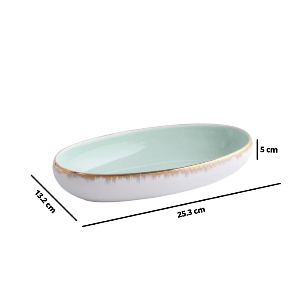 Oval Bowl Mint 600 ml Nestasia