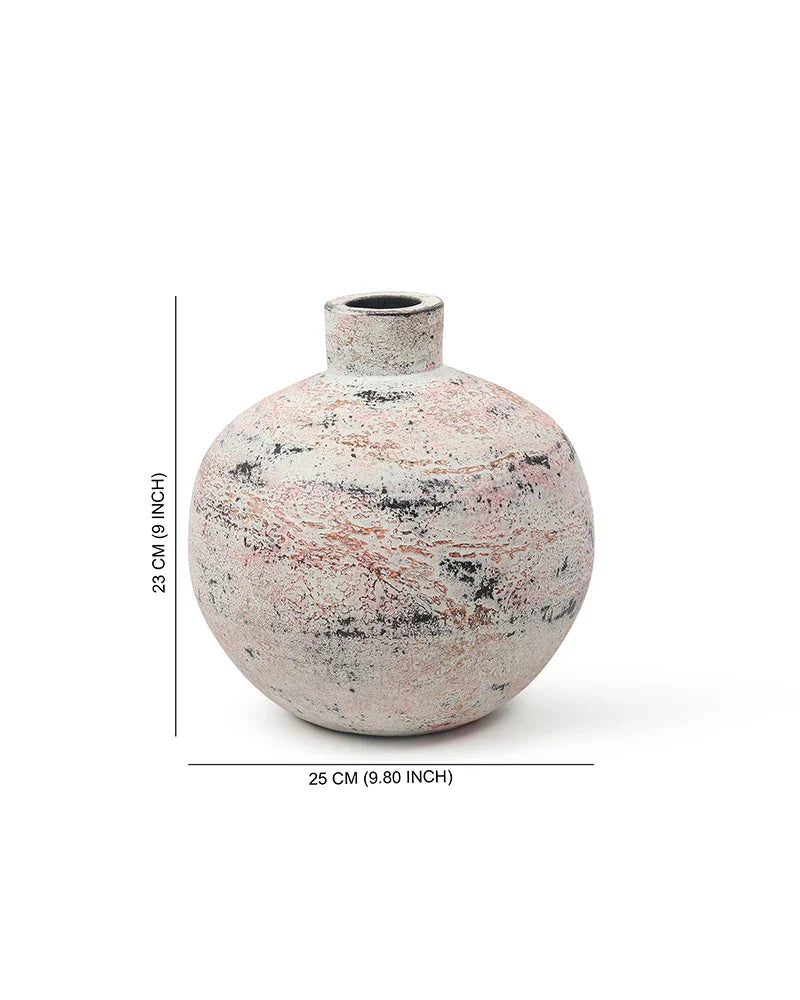 Terracotta Centerpiece Vase for Dining Room Decor