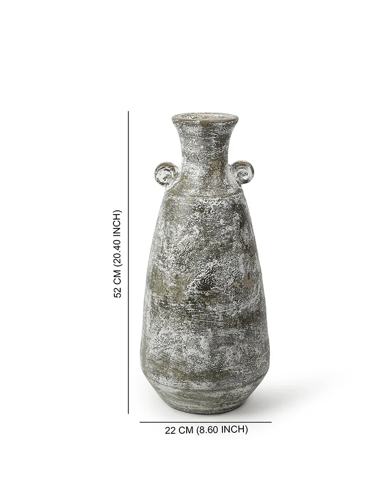 Artisan Terracotta Vase for Balcony or Veranda Styling