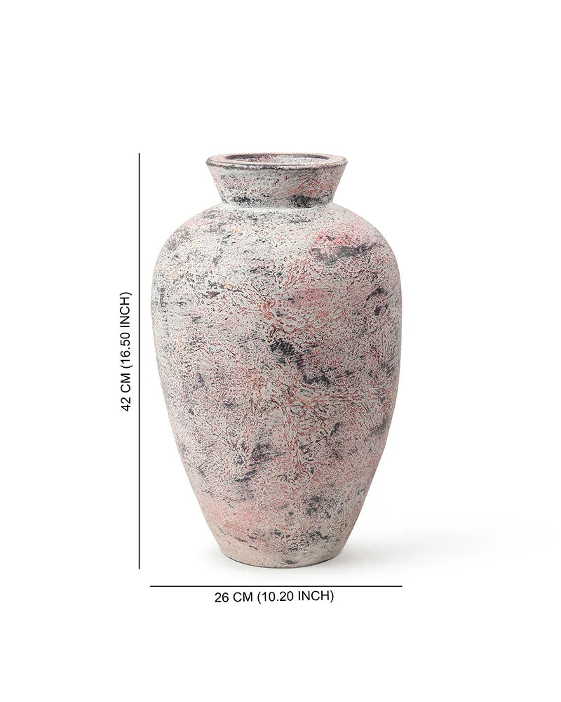 Antique Finish Terracotta Vase for Old World Charm