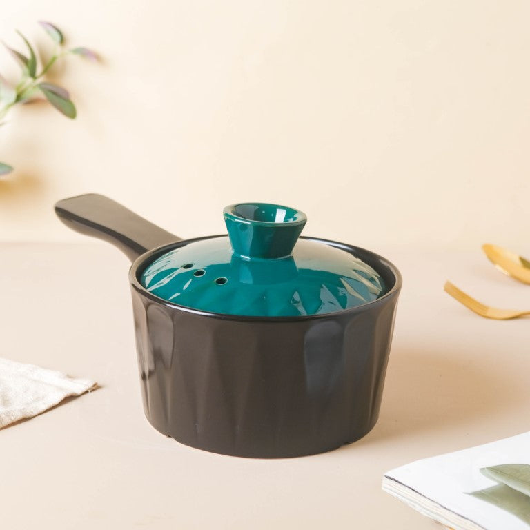 Cook and Serve Ceramic Cookware with Lid and Handle Nestasia