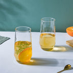 Sleek Glass Tumbler Set of 2 Nestasia