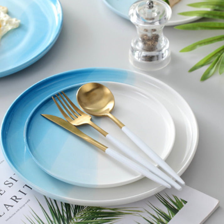 Ombre Snack Plate Blue Nestasia