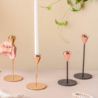Modern Candle Holder Set of 2 Nestasia