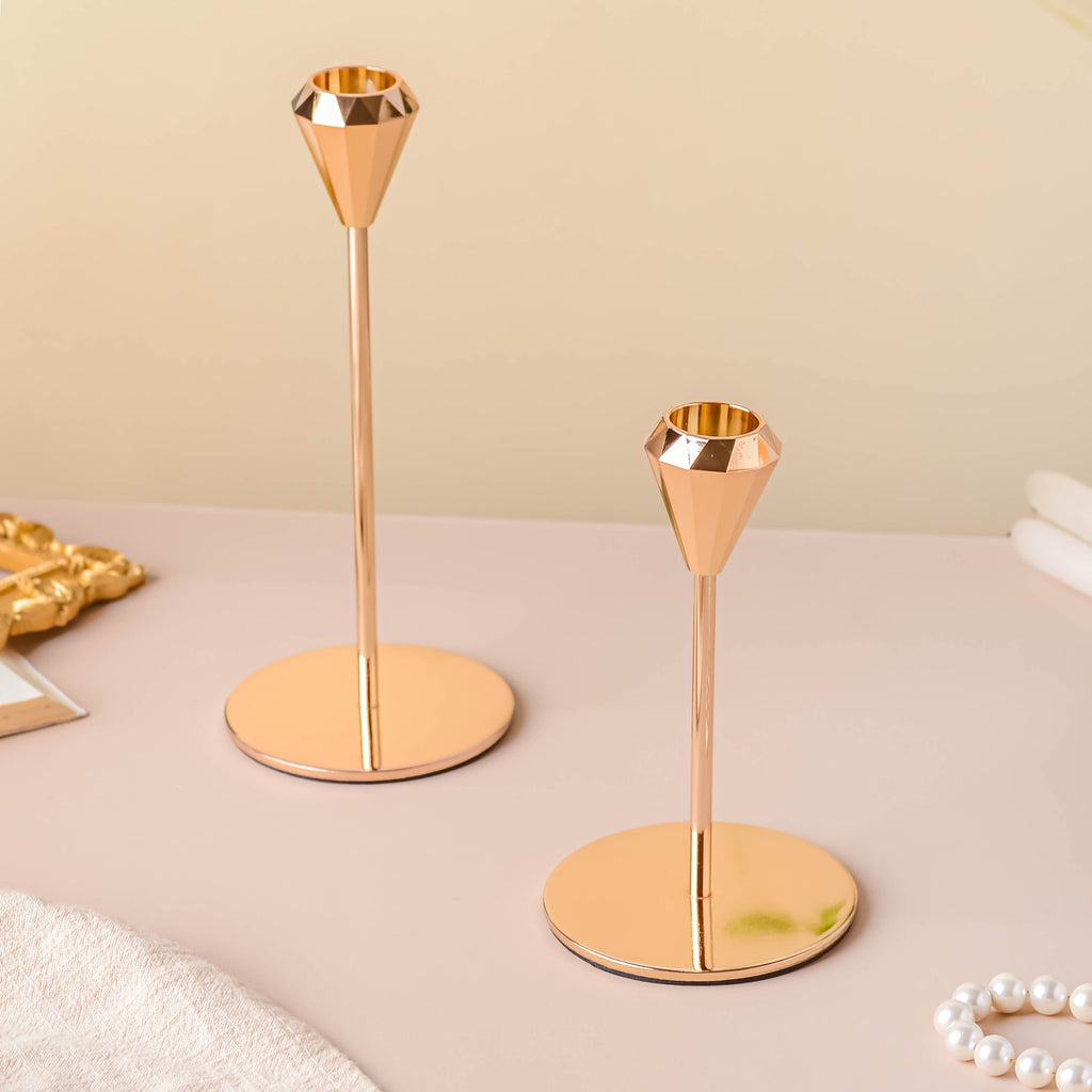 Modern Candle Holder Set of 2 Nestasia