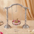 Pure Brass Silver Plated Jhula For Laddu Gopal Nestasia