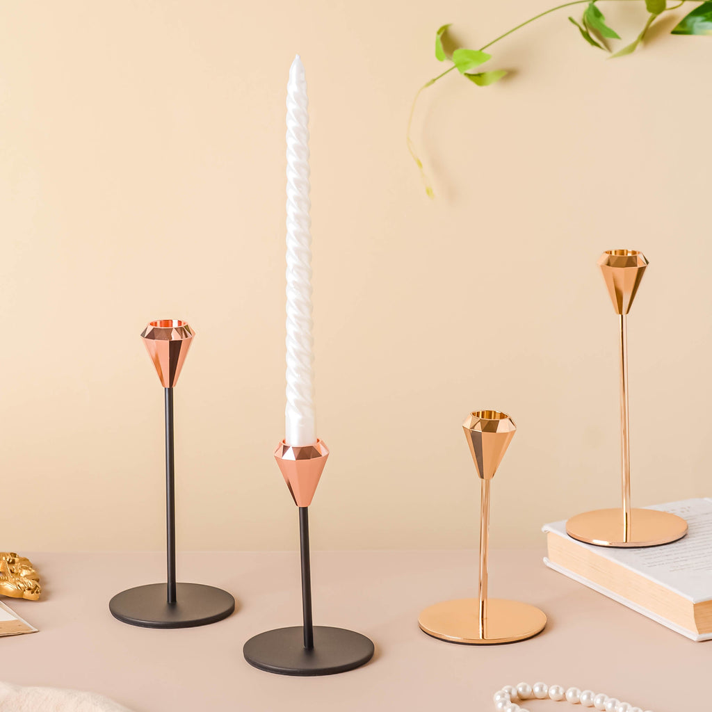 Modern Candle Holder Set of 2 Nestasia