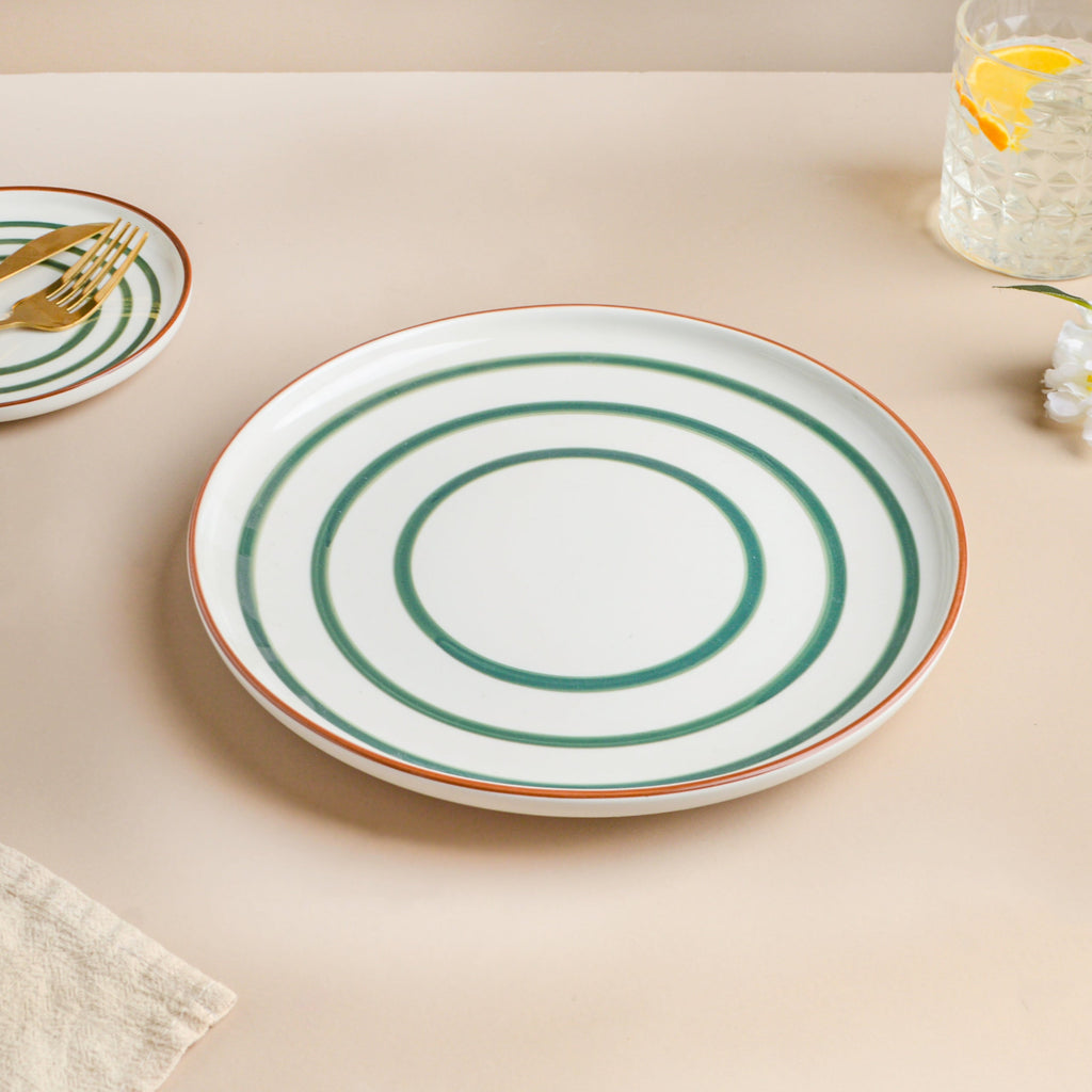 Spiral Green 22 Piece Dinner Set For 6 Nestasia