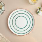 Spiral Dinner Plate Green 10 Inch Nestasia