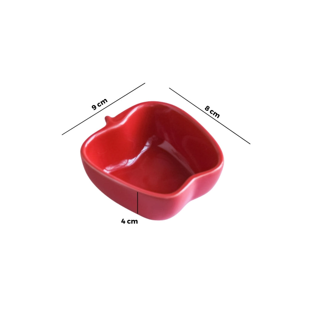 Apple Shaped Bowl Set of 2 Nestasia