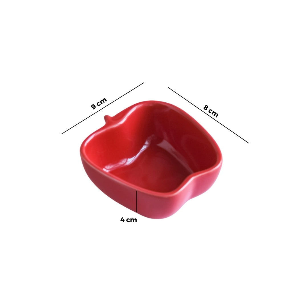 Apple Shaped Bowl Set of 2 Nestasia