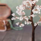 Mayralifestyle Natural Clear Quartz Crystal Tree | Handmade Gemstone Wish Tree for Home Decor, Office Desk, Meditation & Reiki Healing | Decorative Crystal Bonsai Tree