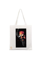 TAJNAN Reusable Tote Bags|100% Organic Cotton Grocery Bag|Eco-Friendly, Multi-Purpose Bag|Sturdy Canvas Bag with 15kgs Capacity | Multiple Stylish Designs,Pack of 1 (KGF1) - Best Gift for Valentines