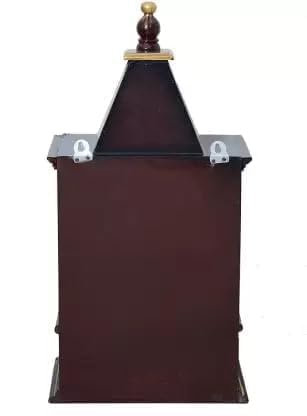 Wooden Temple for Home Shop Office | Art and Craft | Puja Mandir | Wall Hanging and Table Top | Brown | 23L x 16W x 54H Centimeters