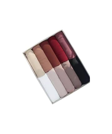 URSHIA DIAMOND GEORGETTE HIJAB PACK OF 10 (PACK OF 10-B)