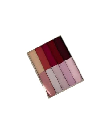 URSHIA DIAMOND GEORGETTE HIJAB PACK OF 10 (PACK OF 10-A)