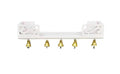 Marusthalee Floating Wall Mounted Wooden Temple for Home & Office | Compact Pooja Mandir with Shelf | Modern Design Spiritual Decor Unit (White)