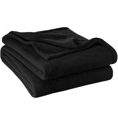 PURE HOME THREADS Black Wool Blanket for Donation | Warm Winter Single Bed Blanket | Soft & Comfortable Blanket for Home, Travel, Gift Giving, Puja, Daan & Charity Use Kafalo