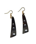 VEBAS® Coconut shell earring, Handmade earrig, Natural coconut fashion Jewellery