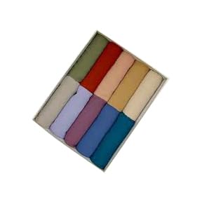 URSHIA DIAMOND GEORGETTE HIJAB PACK OF 10 (PACK OF 10-D)
