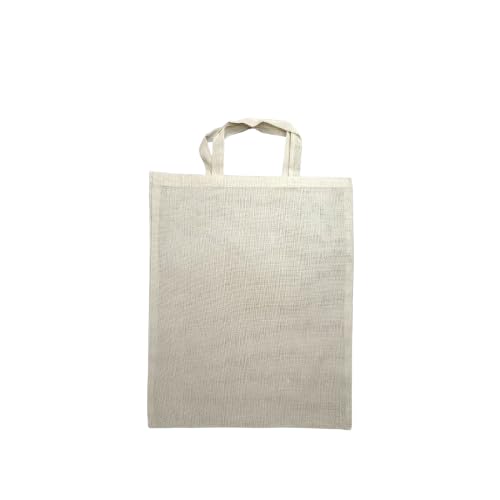 Fresh Bio Cotton Tote Bag - Reusable Shopping Cloth Bag | Perfect for Grocery, and Gym | Lightweight and Stylish (70 gsm) (Pack of 5, 14X 18)