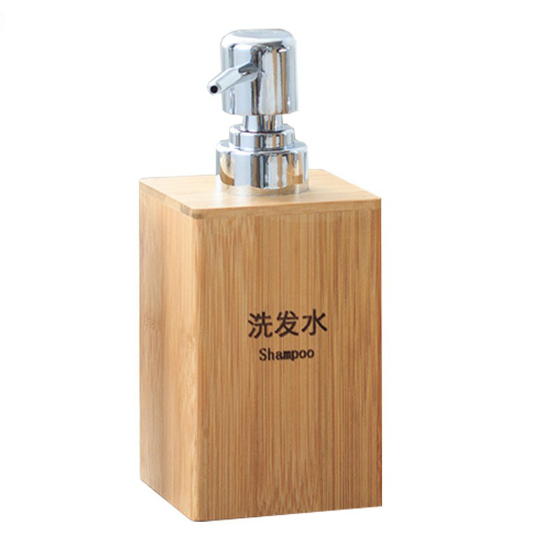 Wooden lotion bottle