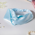 Orchid Blue Satin Hair Band Nestasia
