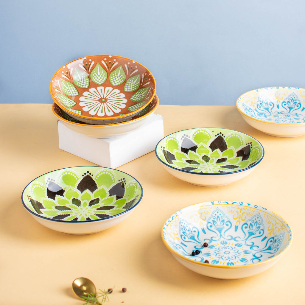 Mandala Dessert Plate Set of 2 Nestasia