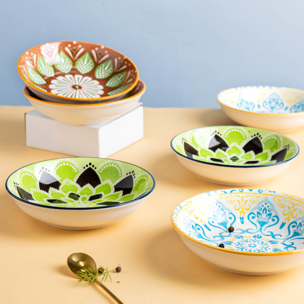 Mandala Dessert Plate Set of 2 Nestasia
