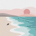 Beach Sunset DIY Paint By Numbers Kit Nestasia