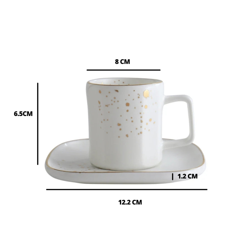 Cara White Cup and Saucer Nestasia