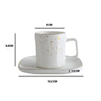 Cara White Cup and Saucer Nestasia