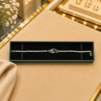 Leaf & Vine Tennis Bracelet for Women | CZ Stones, Gold-Tone Clasp Vedansh Craft