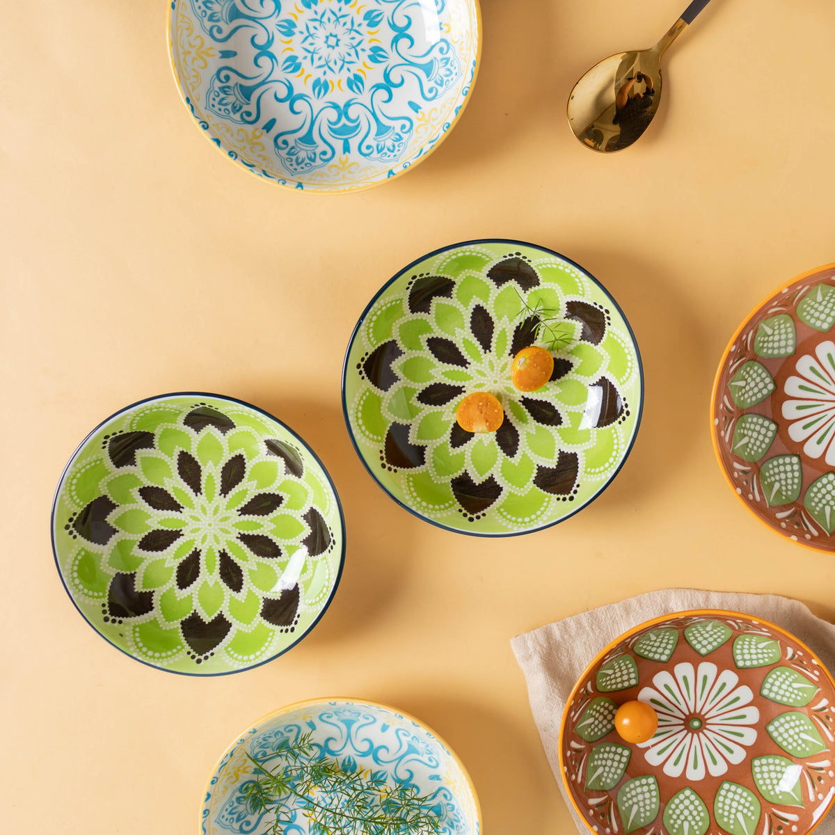 Mandala Dessert Plate Set of 2 Nestasia