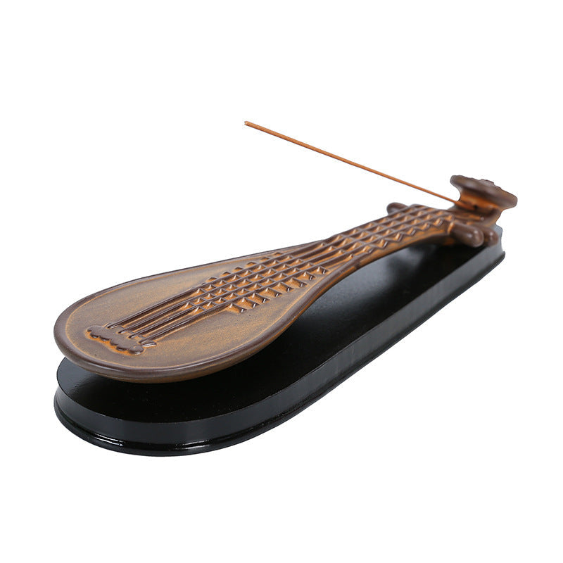 Incense Stick Pipa Guqin Ceramics Agarwood And Incense Burner Creative kafalo