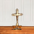 Brass Jesus Candle Holder (8 Inch) Vedansh Craft