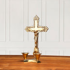 Brass Jesus Candle Holder (8 Inch) Vedansh Craft