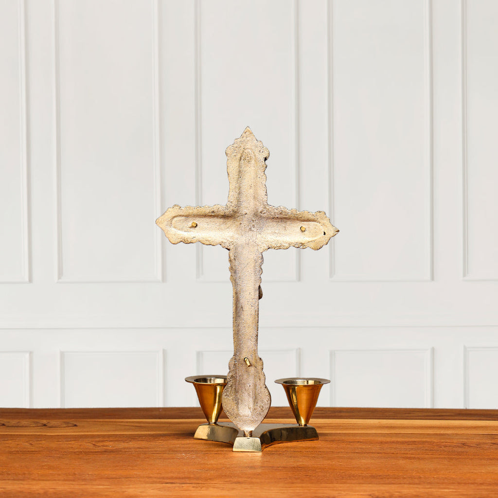 Brass Jesus Candle Holder (8 Inch) Vedansh Craft