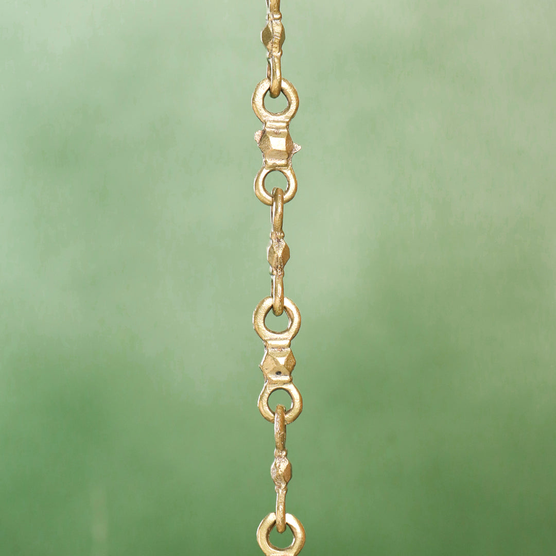 Brass Peacock Hanging Diya (32 Inch) Vedansh Craft