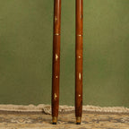 Brass Plain Wooden Walking Stick (37.5 Inch) Vedansh Craft