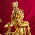 Brass Standing Krishna Idol (24.5 Inch) Vedansh Craft