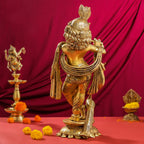 Brass Standing Krishna Idol (24.5 Inch) Vedansh Craft