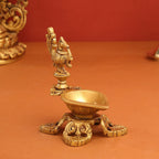 Brass Ethnic Peacock Diya (5 Inch) Vedansh Craft