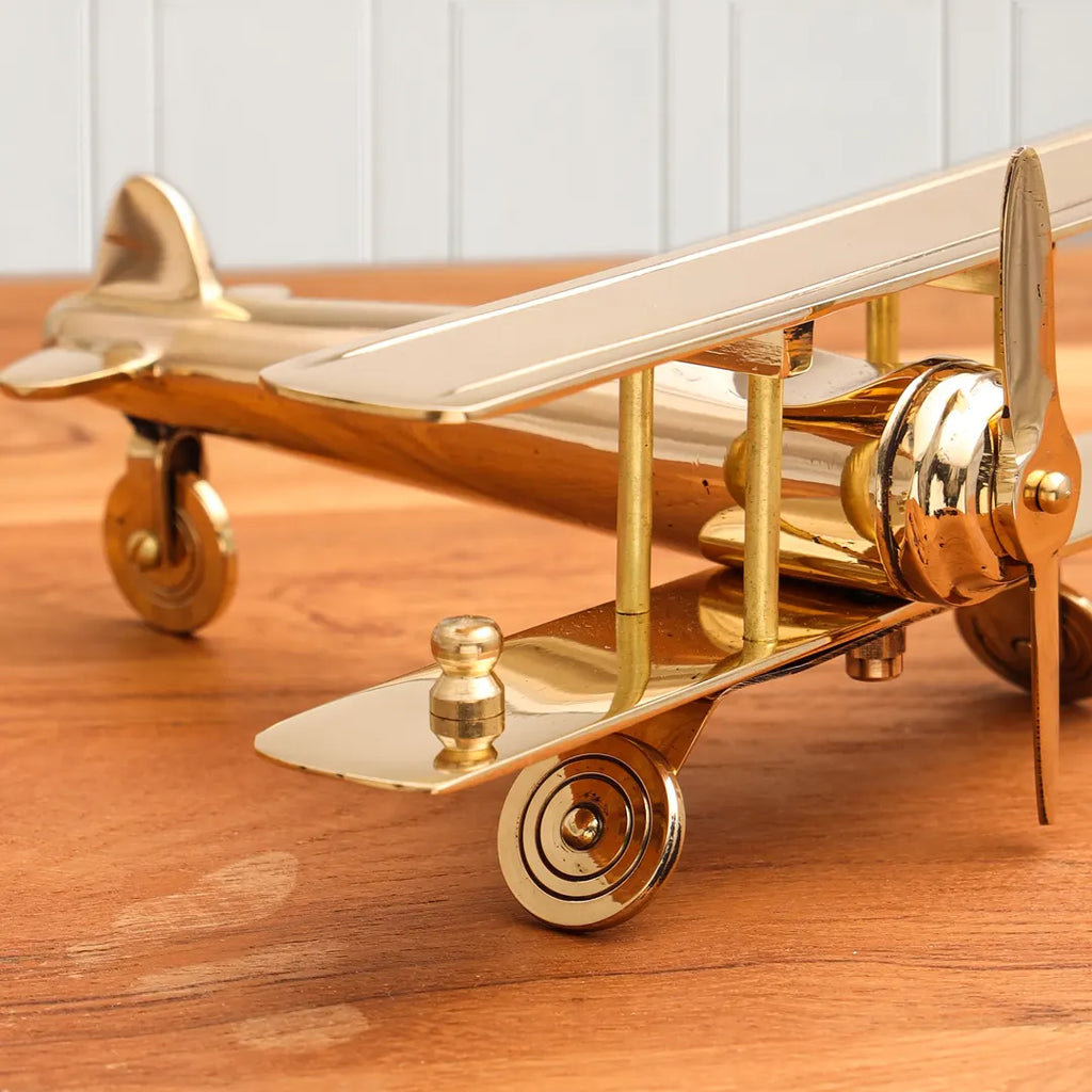 Brass Aeroplane Miniature (3 Inch) Vedansh Craft