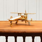 Brass Aeroplane Miniature (3 Inch) Vedansh Craft