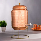 Copper Water Dispenser With Stand Vedansh Craft