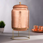 Copper Water Dispenser With Stand Vedansh Craft