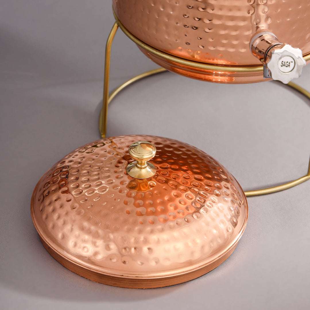 Copper Water Dispenser With Stand Vedansh Craft