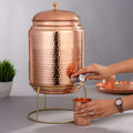 Copper Water Dispenser With Stand Vedansh Craft