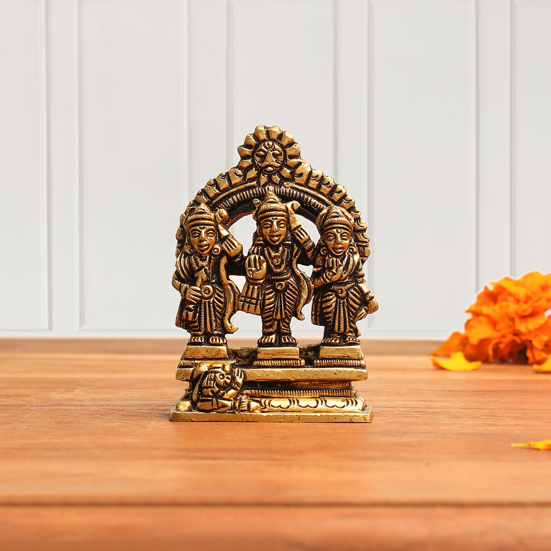 Brass Ram Darbar (3 Inch) Vedansh Craft